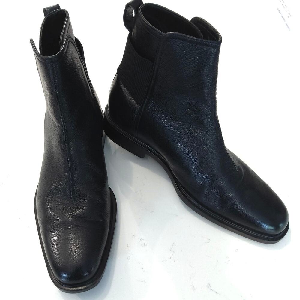 Cole Haan Nike Air Collab ankle boots sz 8.5 Blk dress slip on Officecore New